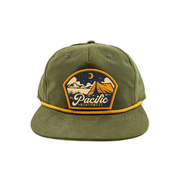 Woodland 5-Panel hat in Olive Color