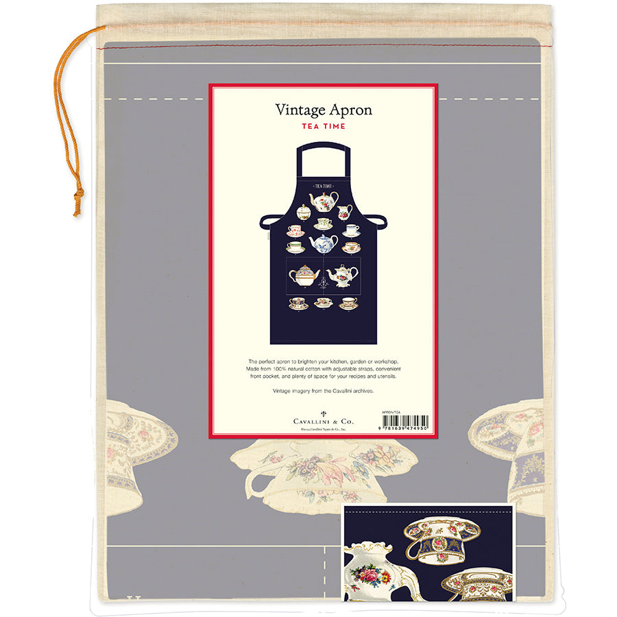 Cavallini & Co. Vintage Apron - Tea Time