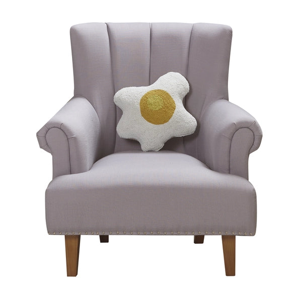 Pillow on a chair for scale