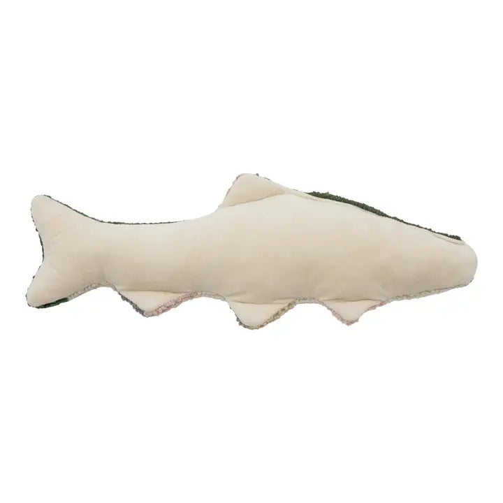 back of pillow is cream velvet