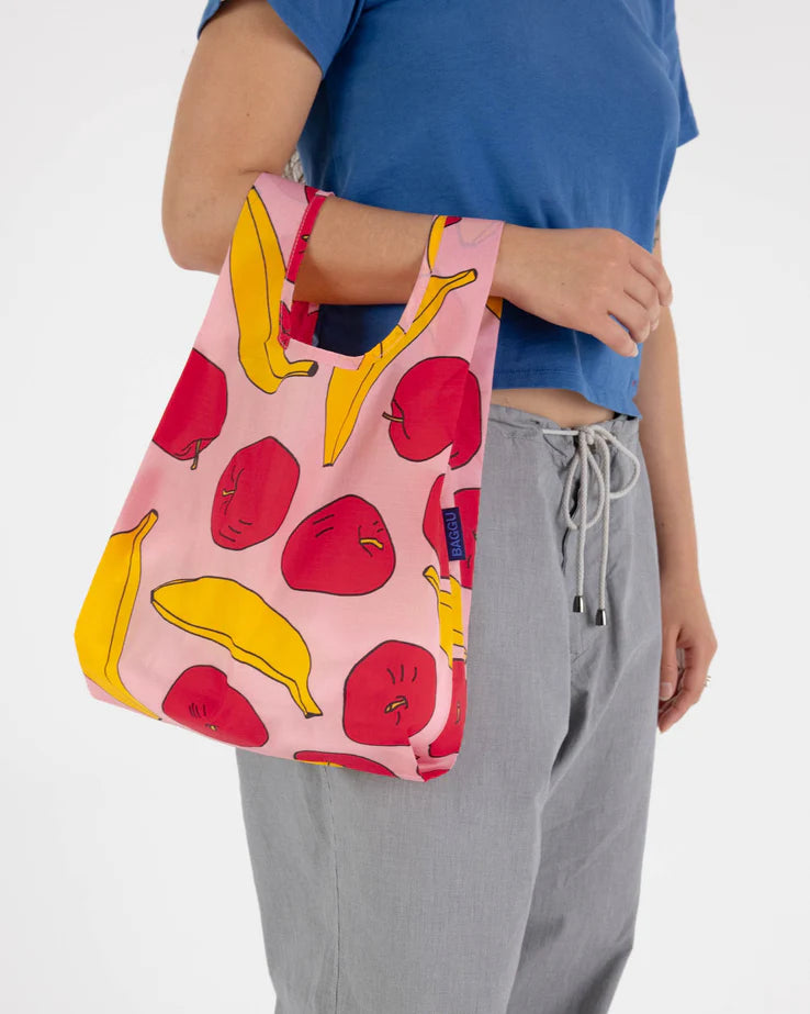 Baggu Baby Bag - Light Pink Apples & Bananas