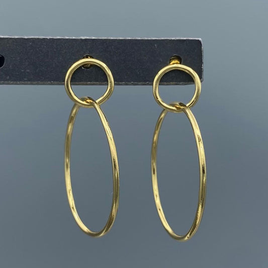 GF Connected Rings Earrings