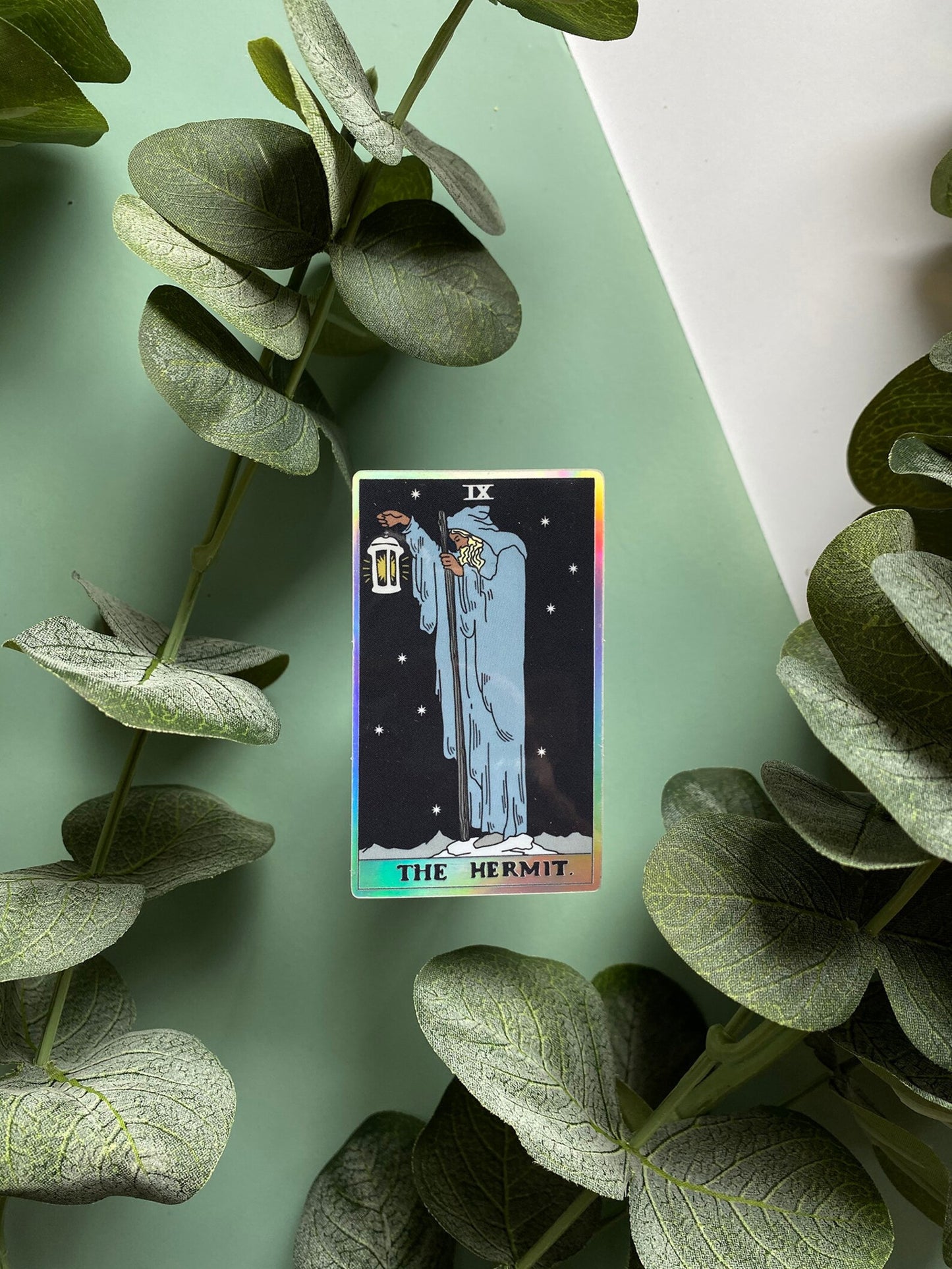 Holographic Sticker - The Hermit Tarot Card