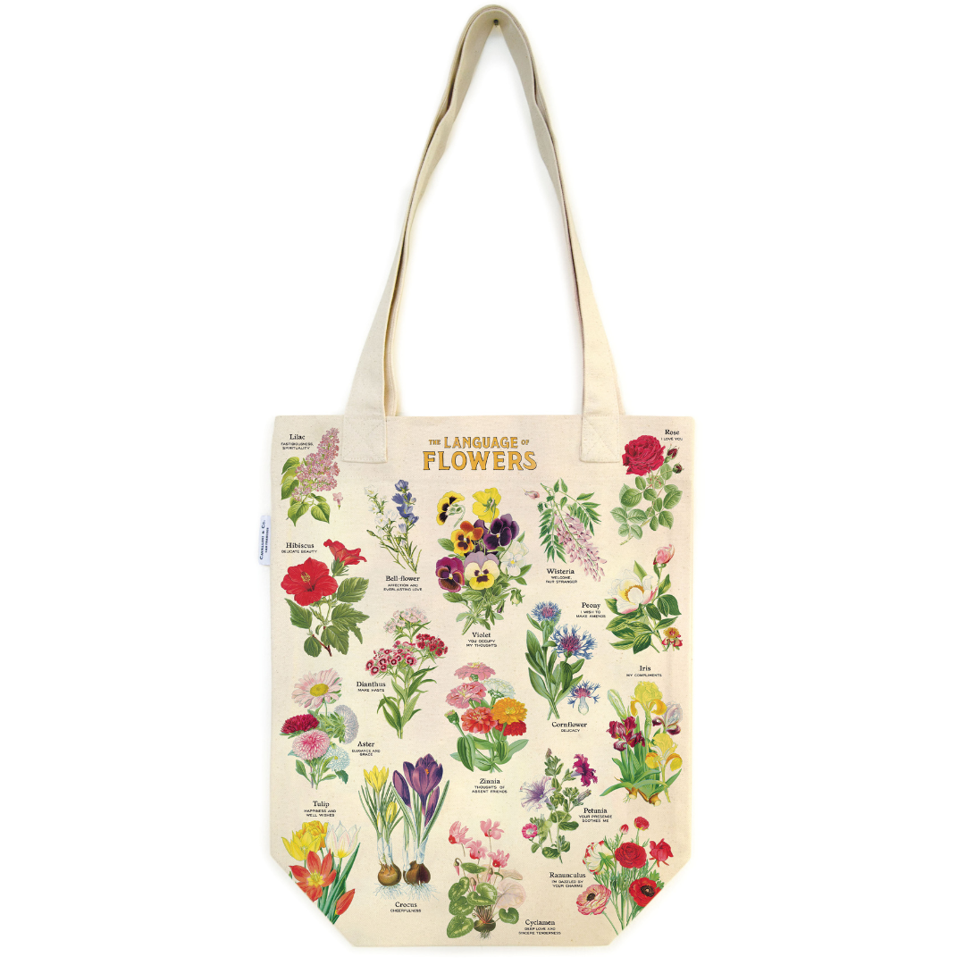 Cavallini & Co. Tote Bag - Language of Flowers