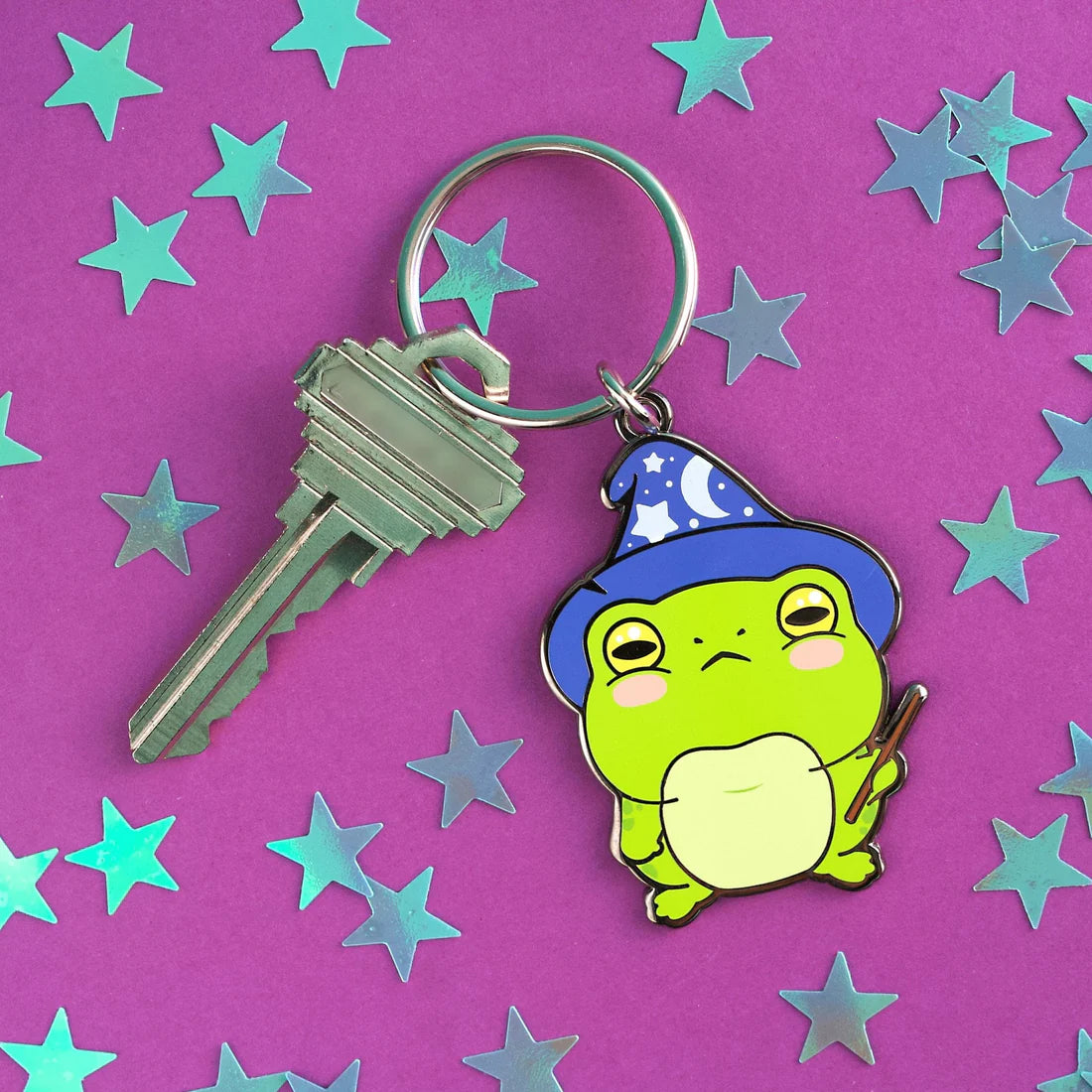 Key chain holding a key