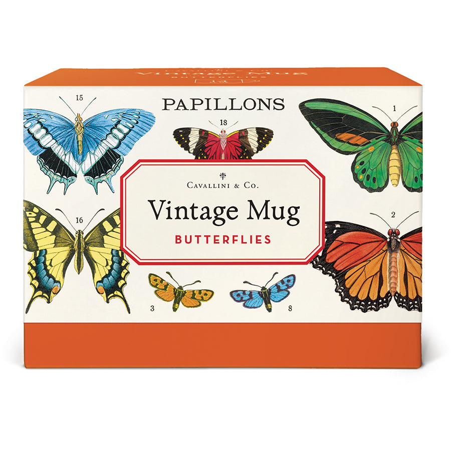 Cavallini & Co. Vintage Mug - Butterflies