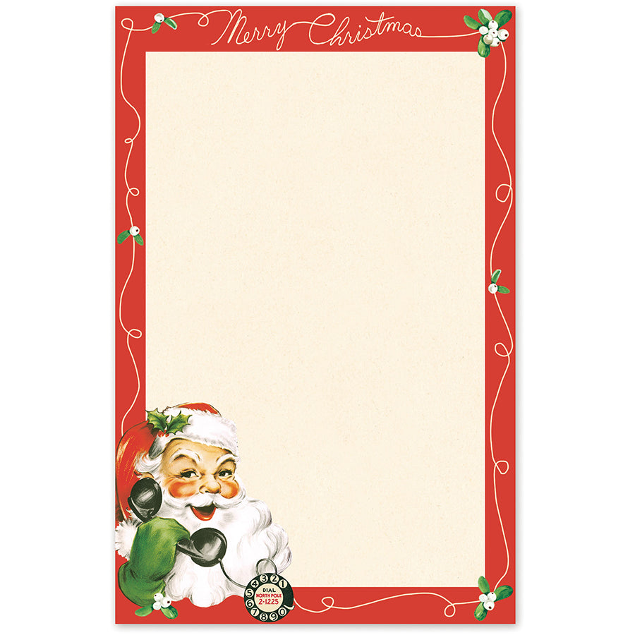 Cavallini & Co. Notepad - Santa Claus