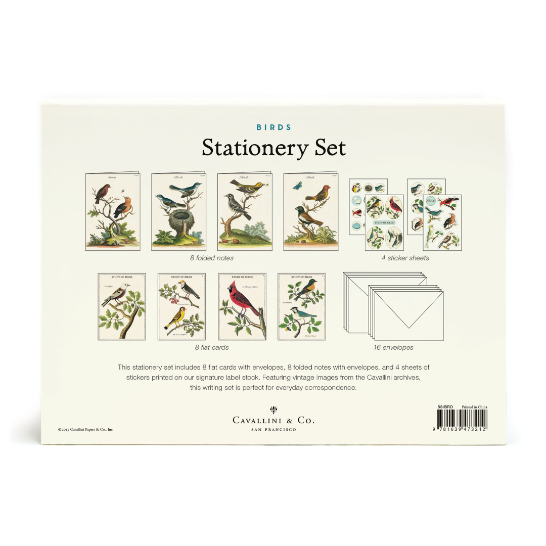 Cavallini & Co. Stationery Set - Birds