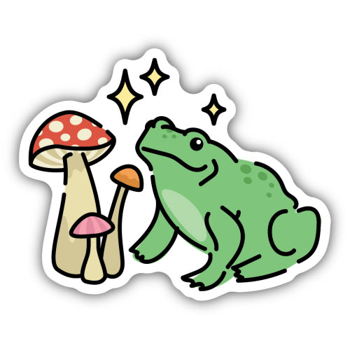 Mushroom Frog Sticker