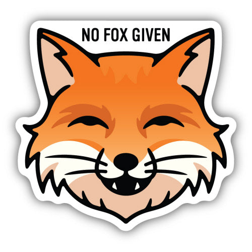 No Fox Given Sticker