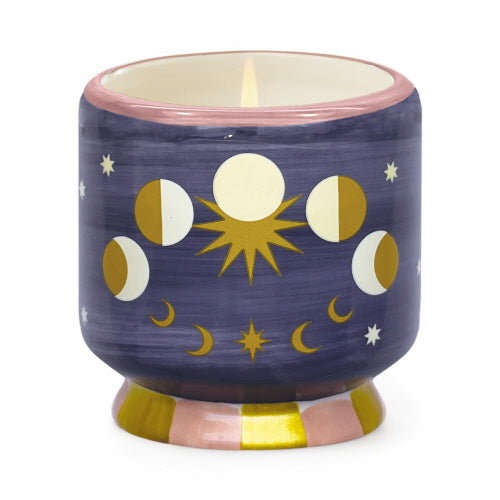 Paddywax A Dopo 8oz Handpainted Candle - Moon Phases Jasmine & Rose