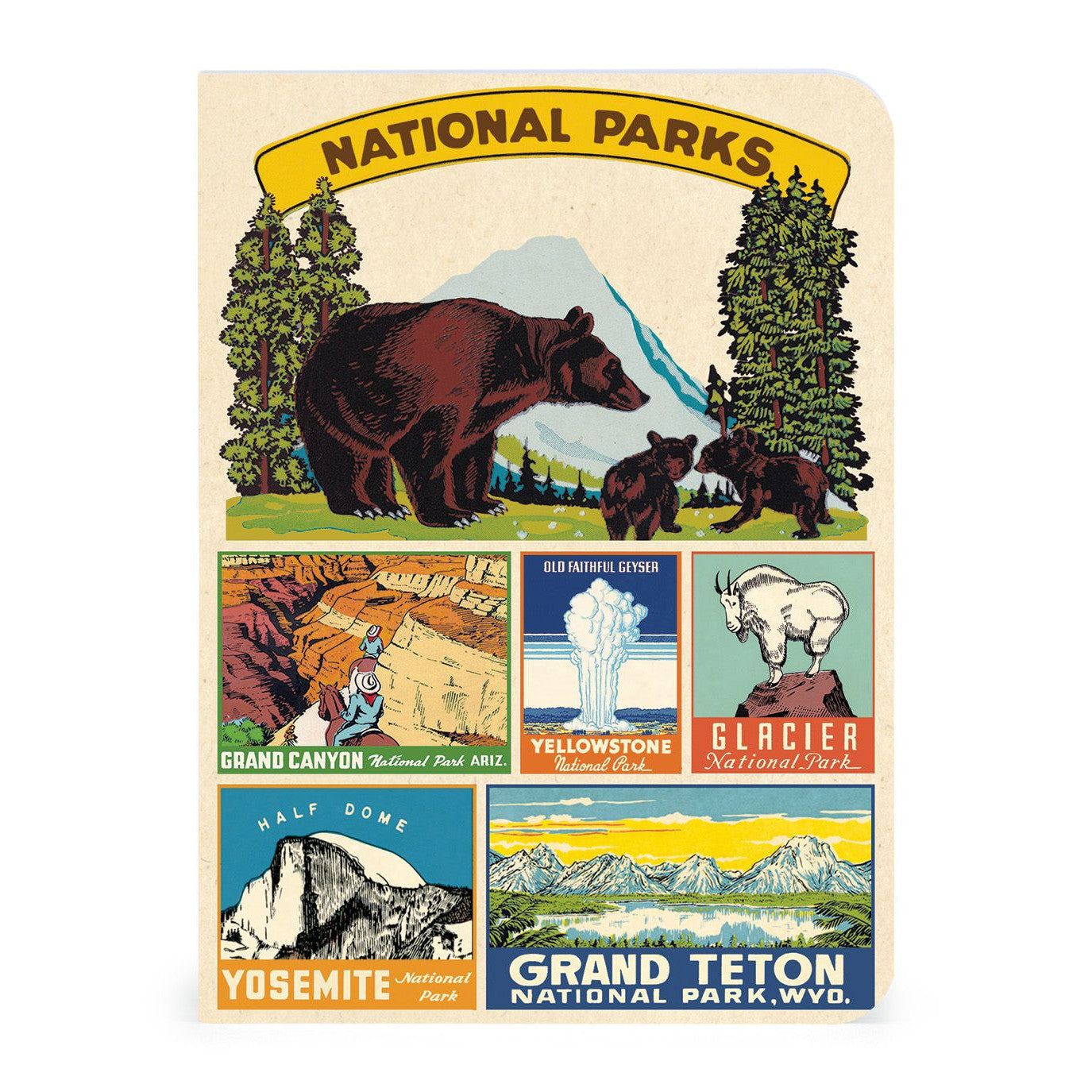 Cavallini & Co. 3 Mini Notebooks - National Parks