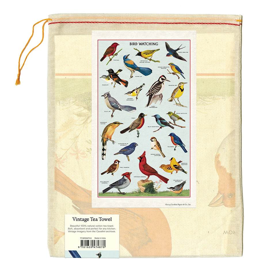 Cavallini & Co. Tea Towel - Bird Watching