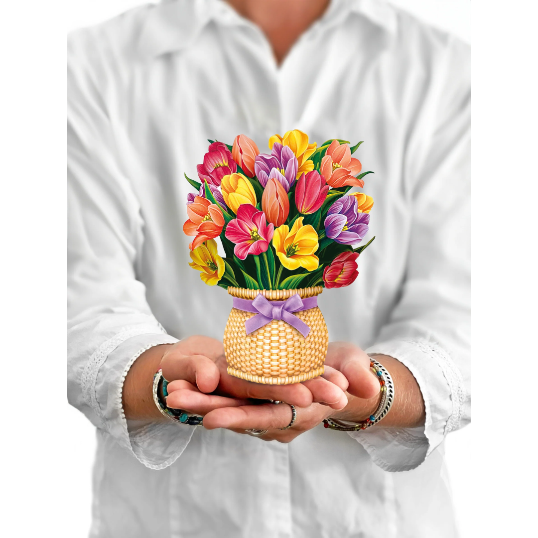 Mini Festive Tulips Pop-up Card