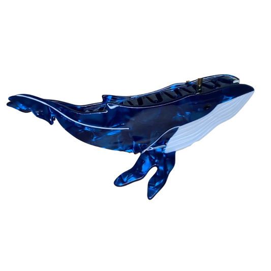 Hair Claw - Whale Deep Sea Blue