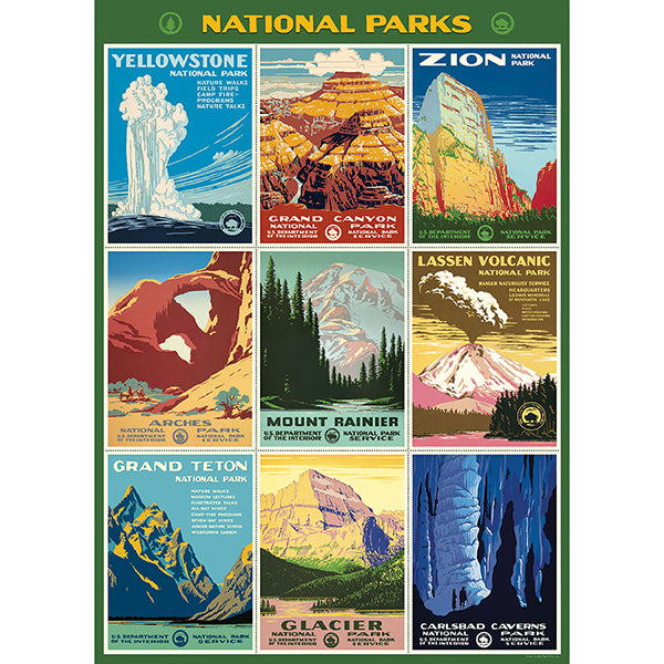 Printed on Cavallini & Co.'s signature Italian paper (archival)
Perfect for wrapping, as posters, framing and other creative endeavors measures 20" x 28", features vintage images of national parks posters