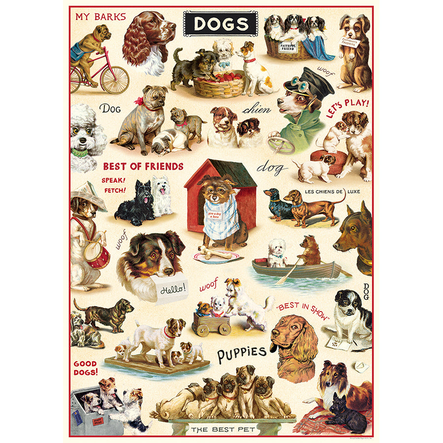Cavallini & Co. Wrap - Vintage Dogs 2