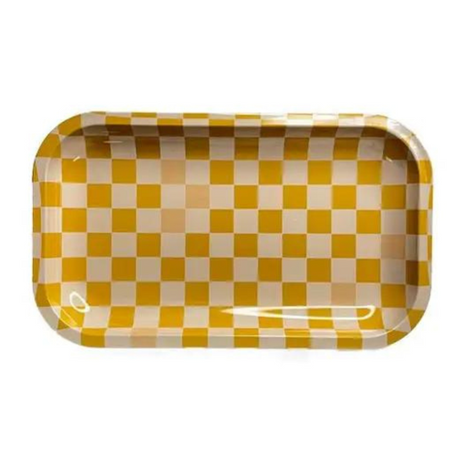 Golden Gems Medium Tray - Yellow Check