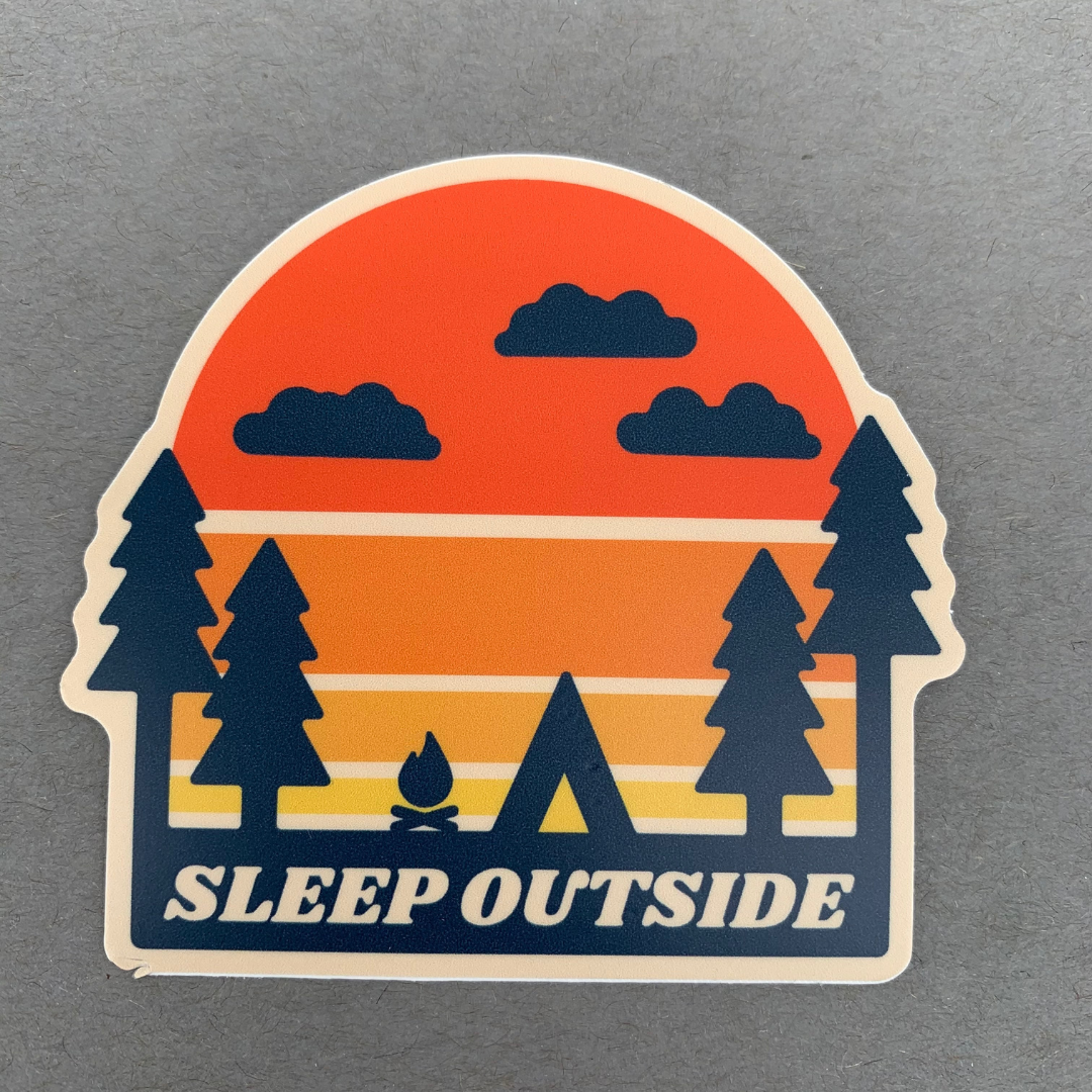 Sleep Outside Sticker