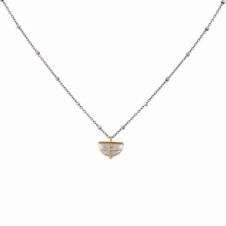 Ariel Oxidized Sterling Necklace