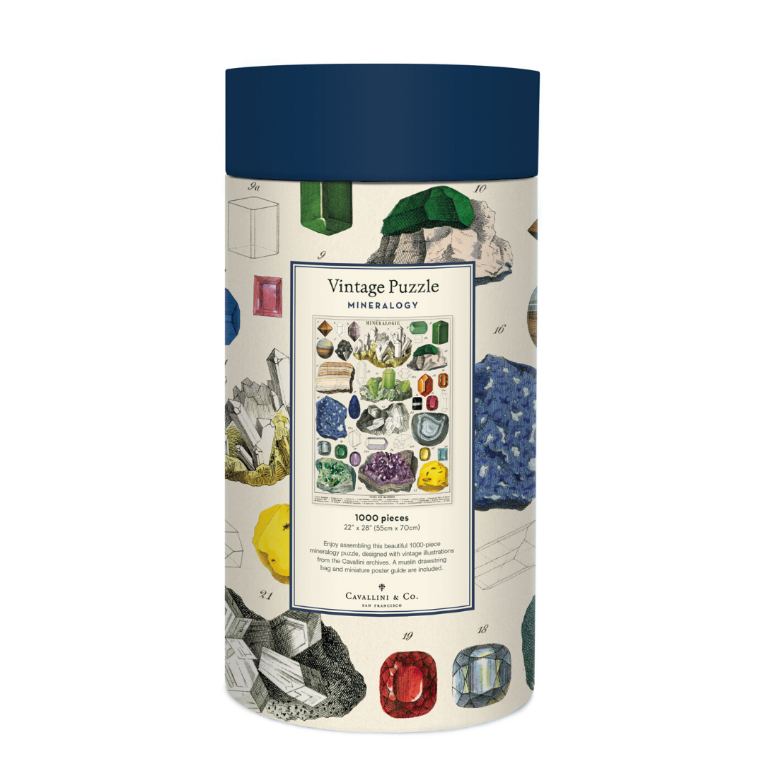 Cavallini & Co. 1000 Piece Puzzle - Mineralogy