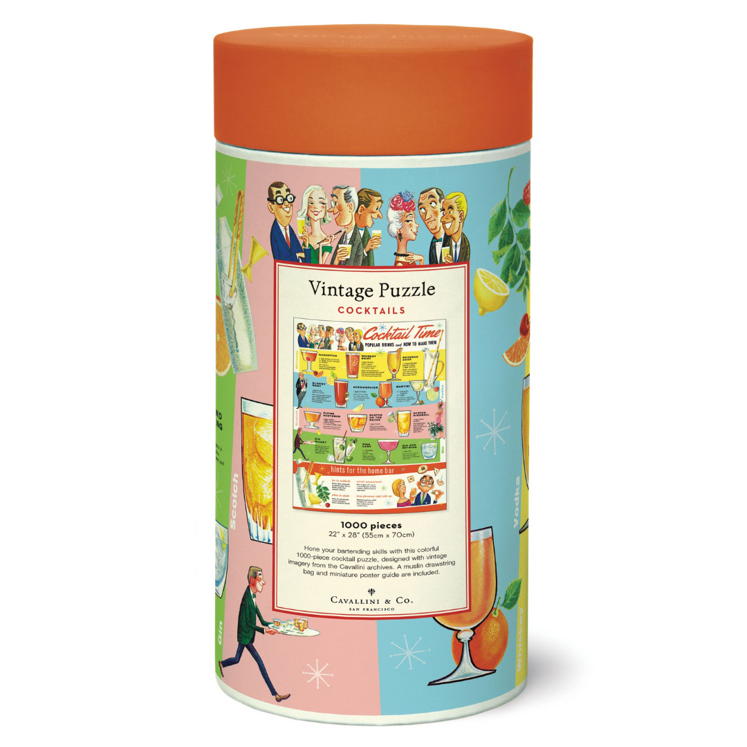 Cavallini & Co. 1000 Piece Puzzle - Cocktails