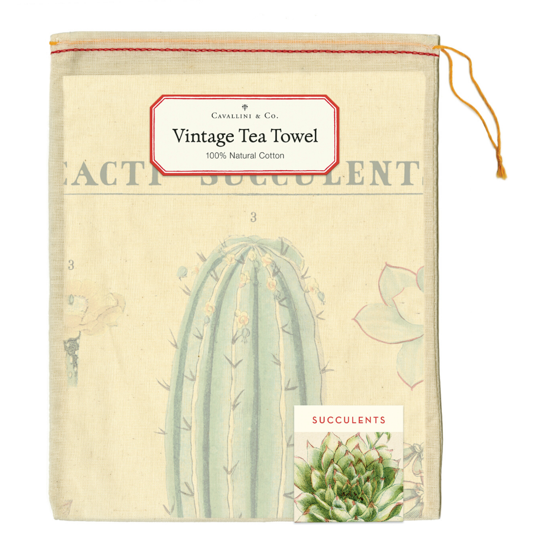 succulent towel Cavallini & Co. Tea Towel