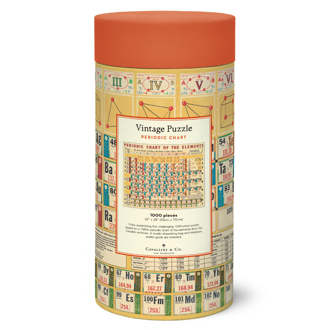 Cavallini & Co. 1000 Piece Puzzle - Periodic Chart