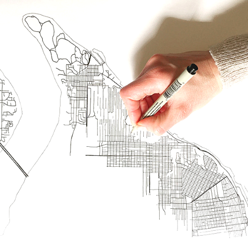 Turn of the Centuries - Tacoma City Lines Map