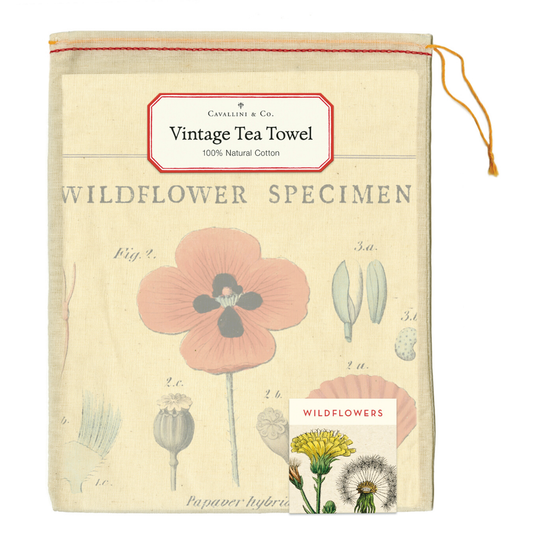 Cavallini & Co. Tea Towel - Wildflowers