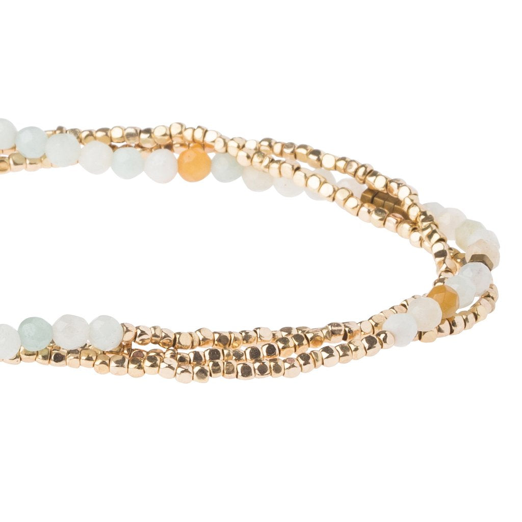 Delicate Stone Bracelet & Necklace Amazonite - Stone of Courage
