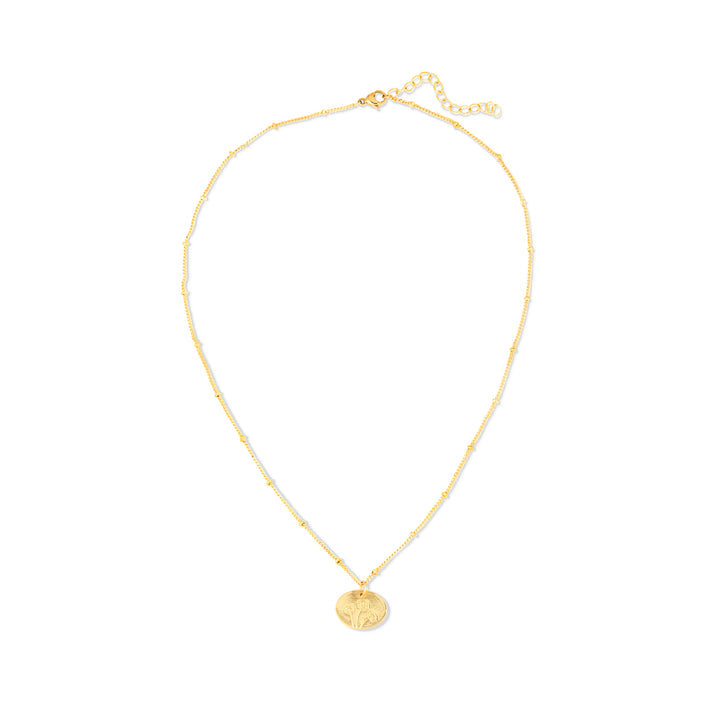 Birth Month Flower Necklace - Poppy (August)