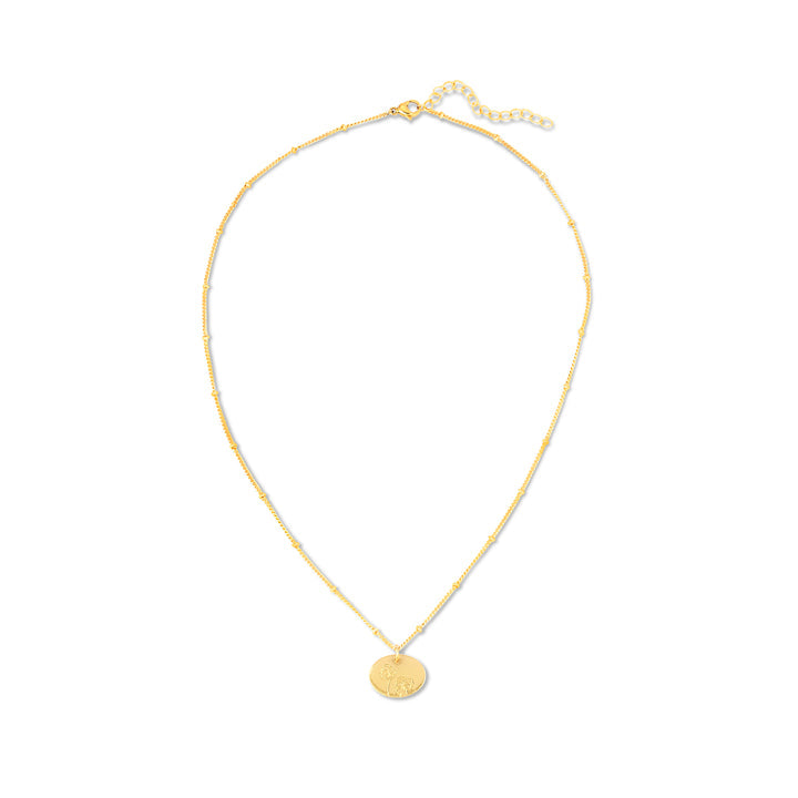 Birth Month Flower Necklace - Violet (February)