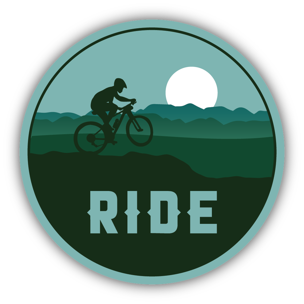 Blue Mountain Biker Sticker