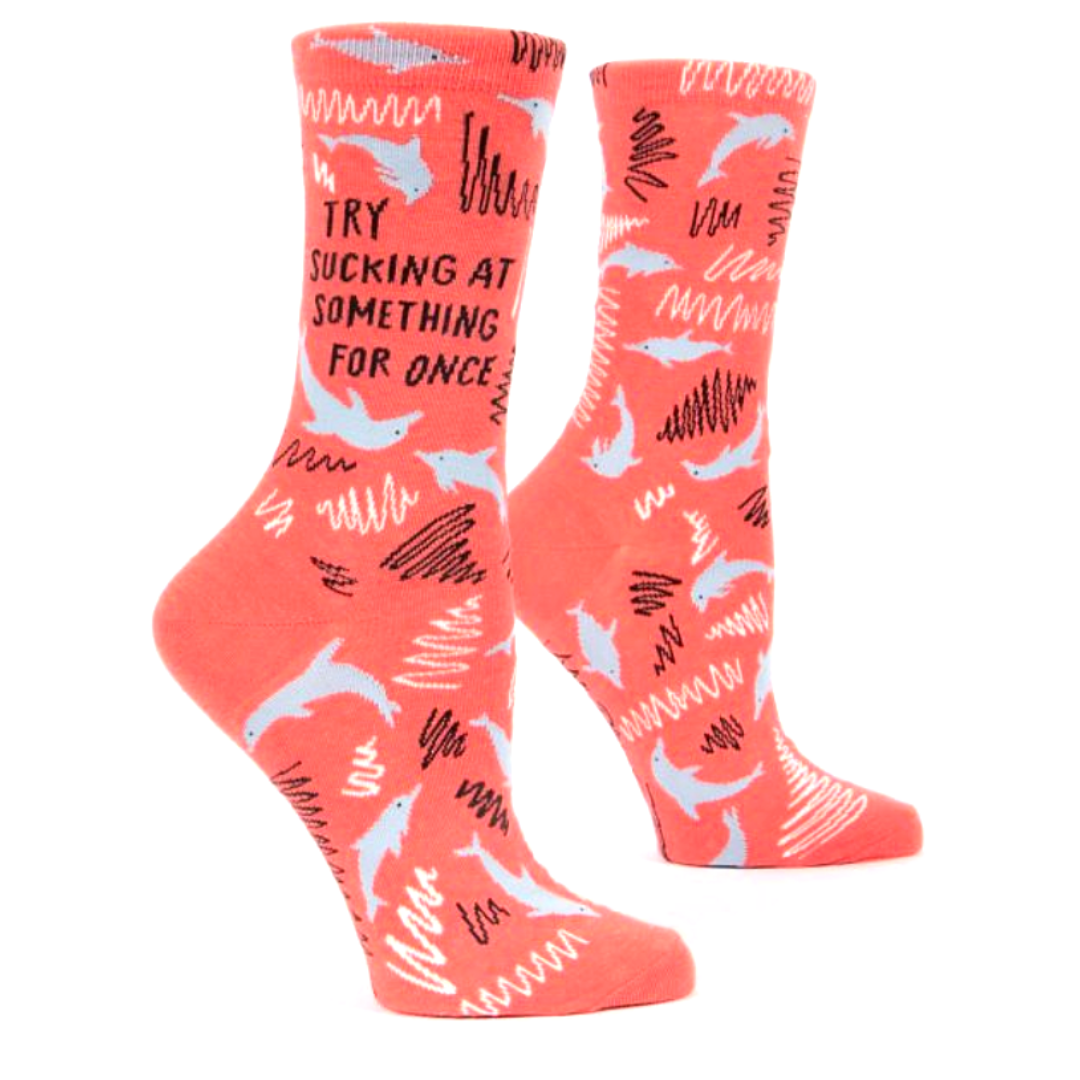 Sucking at Something Crew Socks