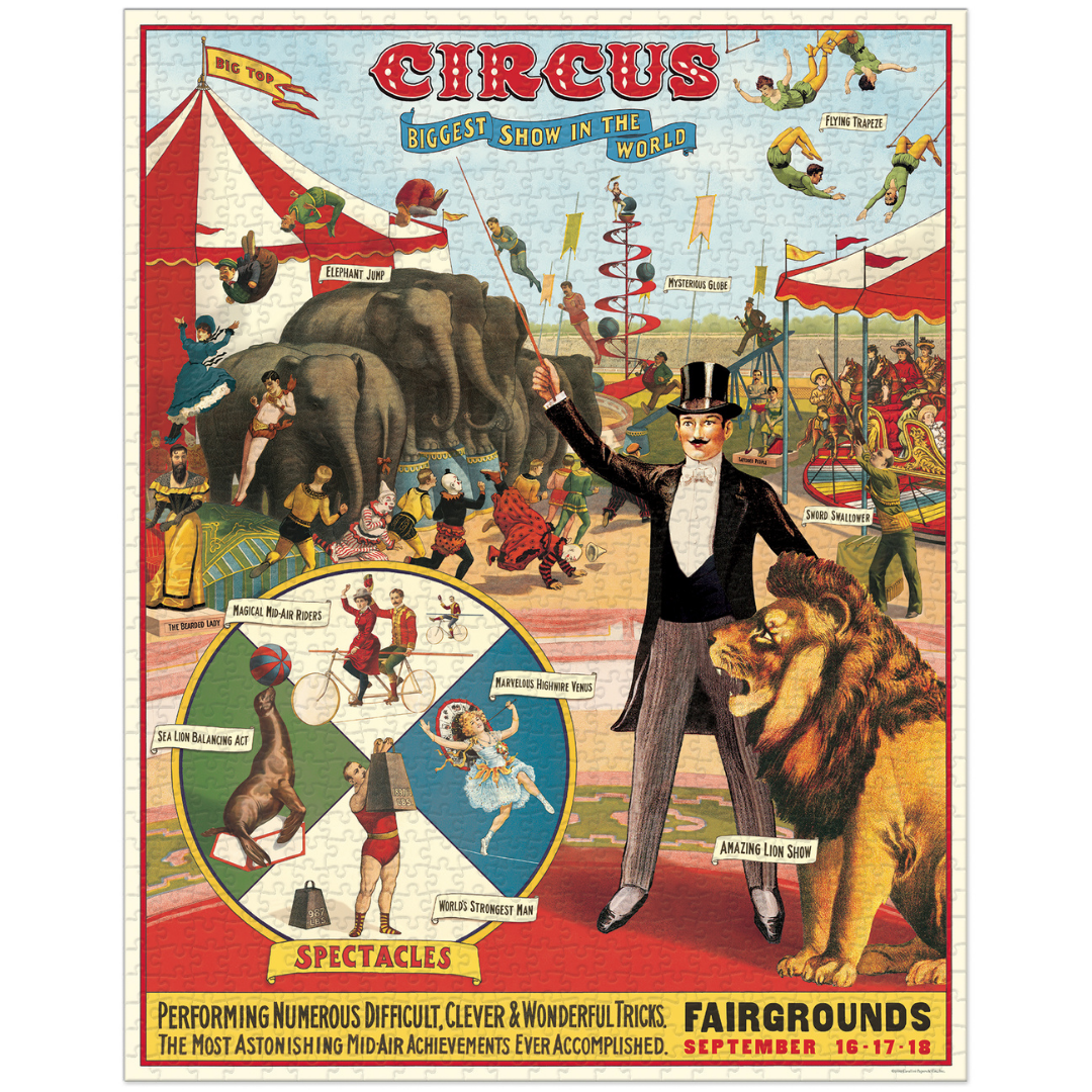 Cavallini & Co. 1000 Piece Puzzle - Circus