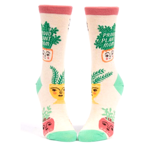 Proud Plant Mom Crew Socks