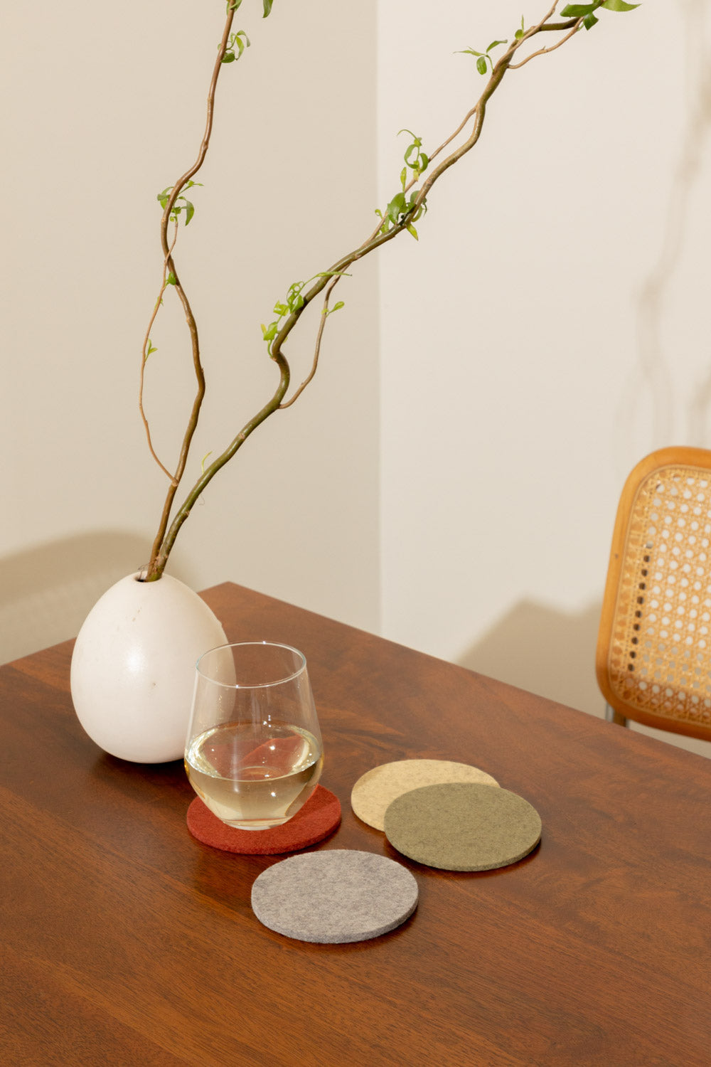 graf lantz 4 pack round coaster - Ikebana