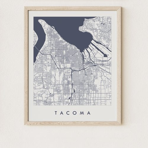 Turn of the Centuries - Greater Tacoma, WA City Lines Map