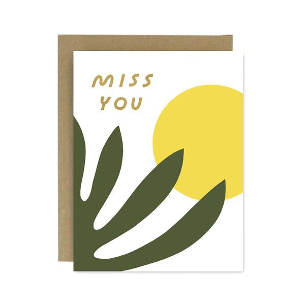 Miss You Shapes and Colors Card
