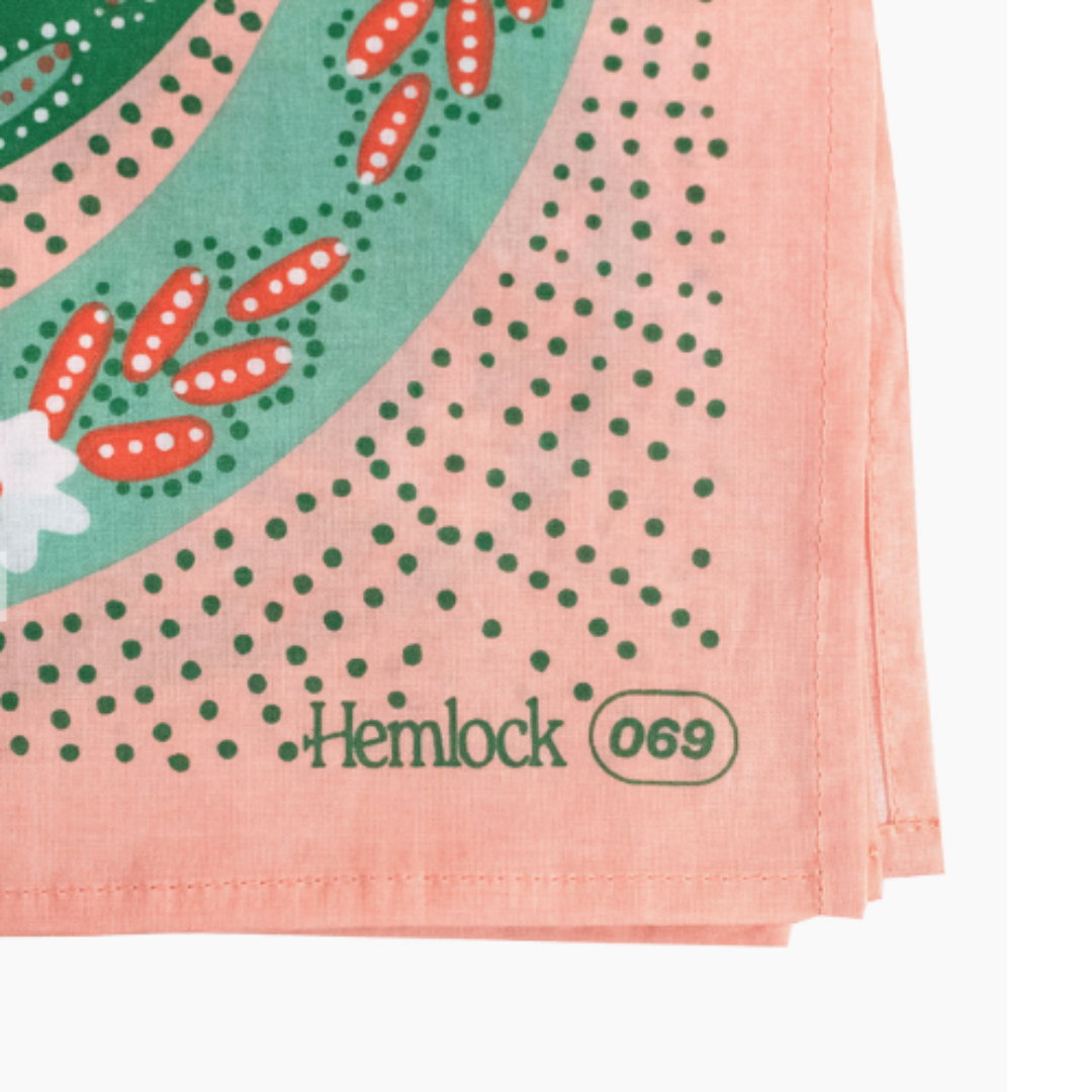 No. 069 Snakes Pink Bandana