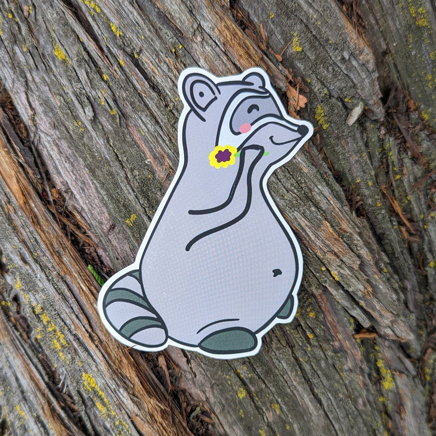 Raccoon Vinyl Sticker