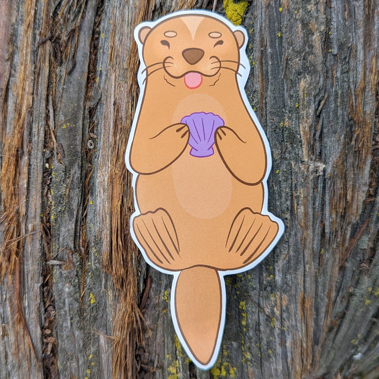 Otter Shell Vinyl Sticker