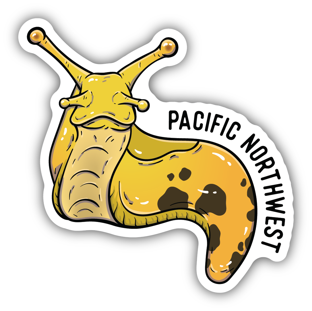 Pacific Northwest /ND Banana Slug Sticker