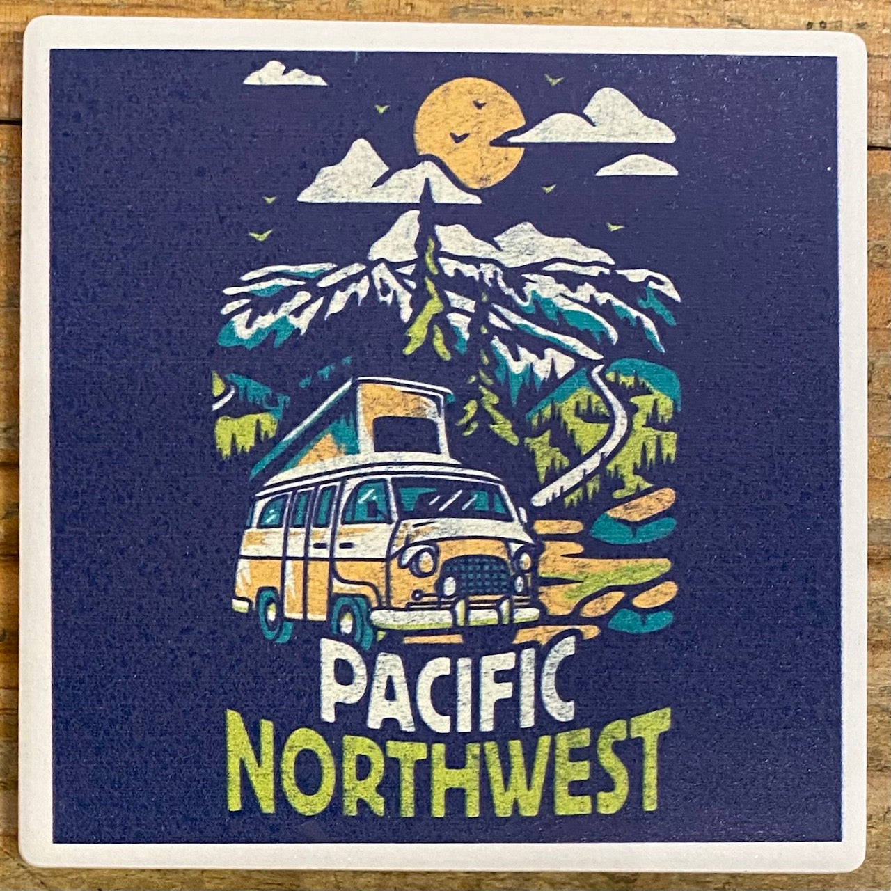 Pacific Northwest - Camper Van in the Mountains Coaster