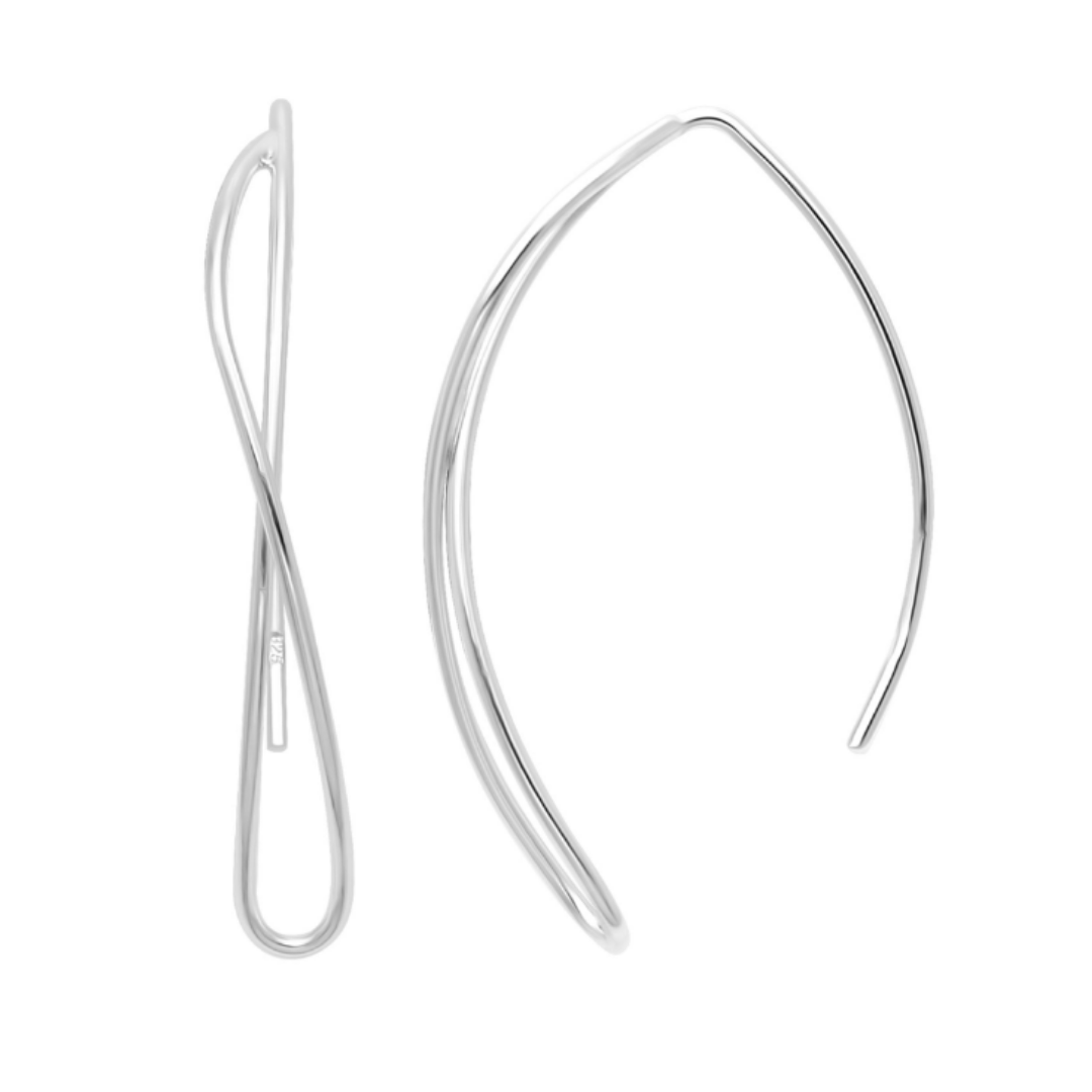 Silver Axis Earrings