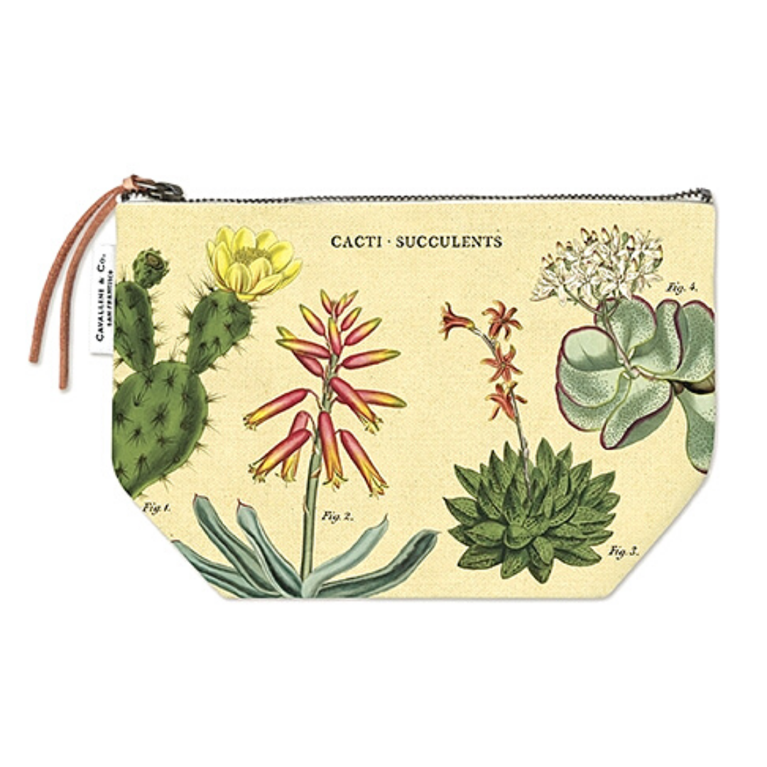 Cavallini & Co. Vintage Pouch - Cacti & Succulents