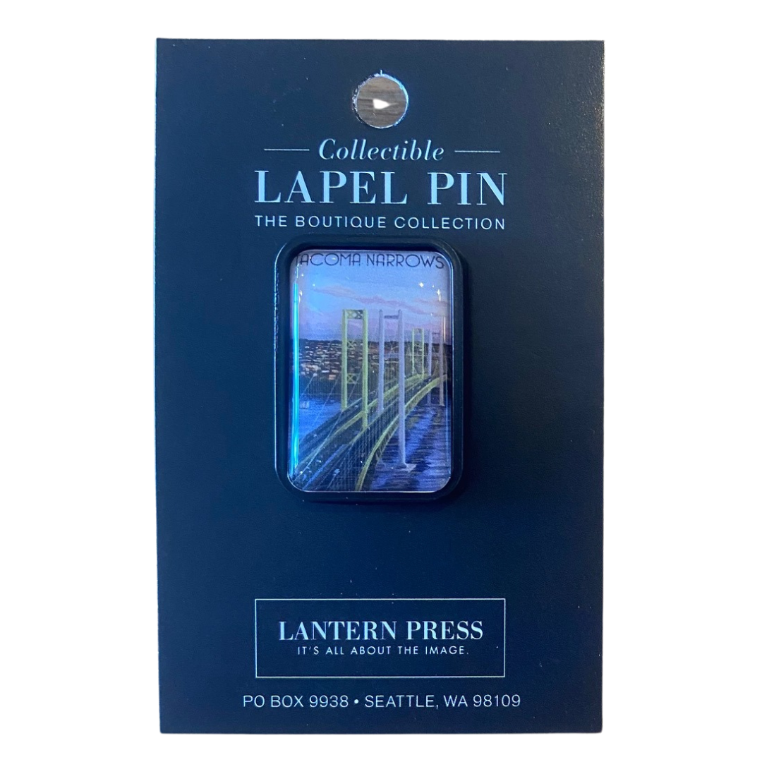 Tacoma WA - Narrows Bridge & Rainier Pin