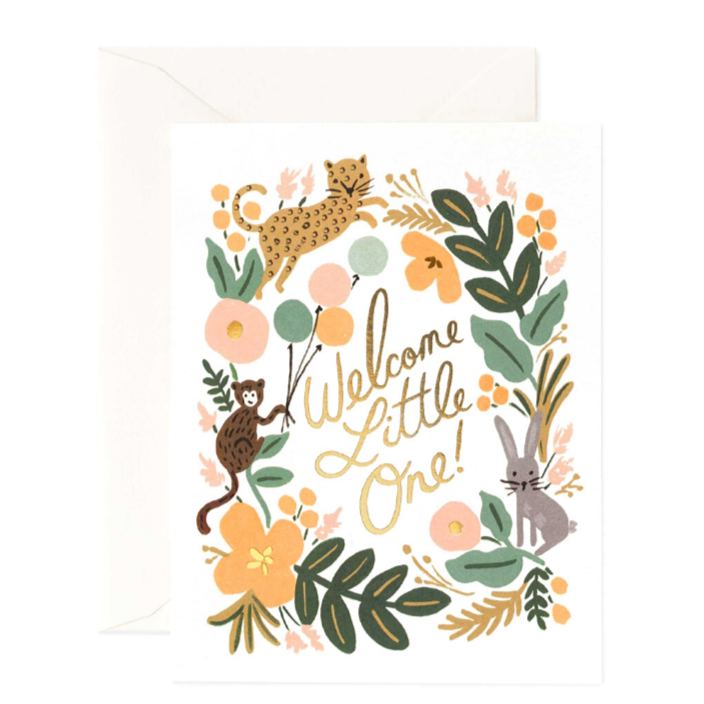 Menagerie Baby Card