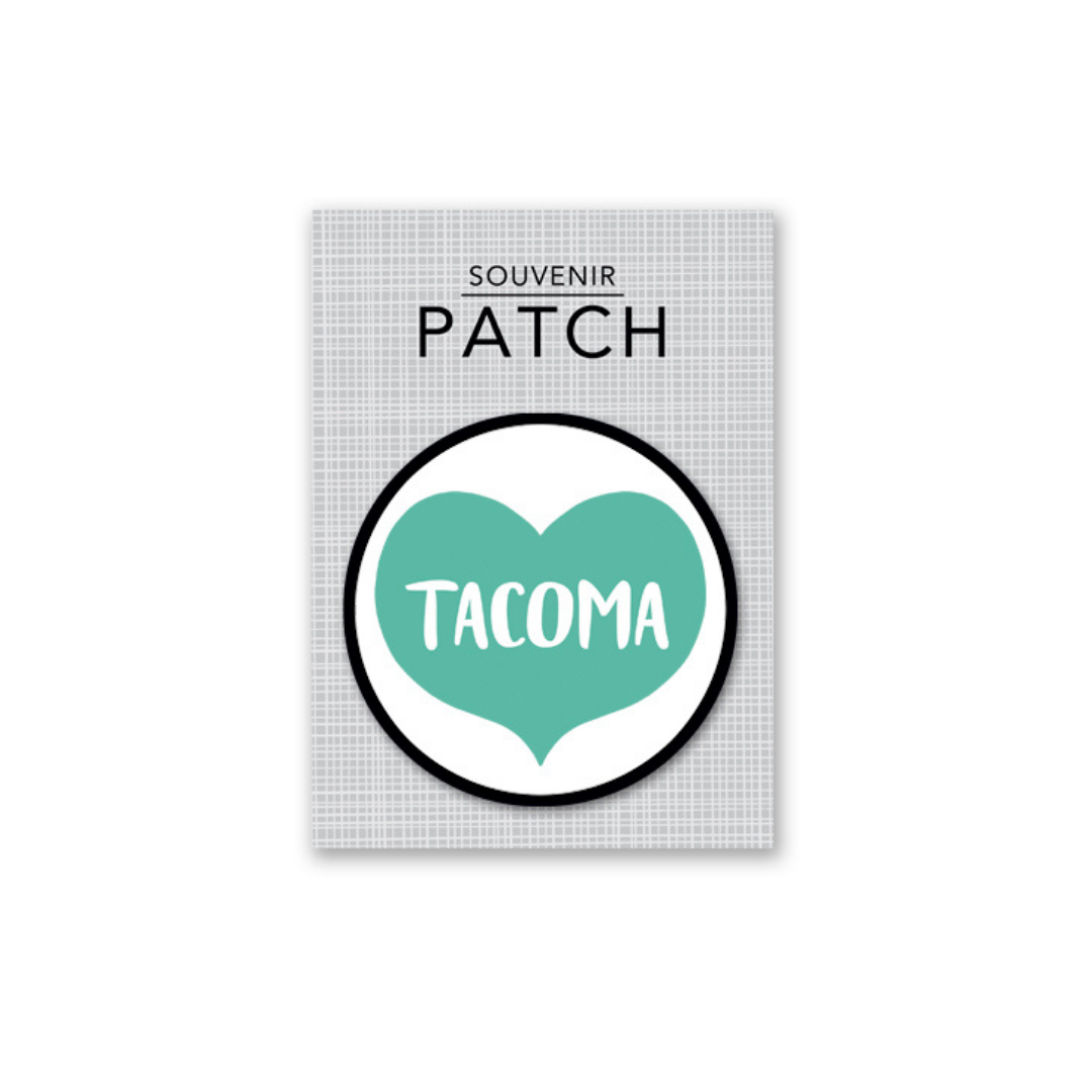 Big Aqua Heart Tacoma Patch